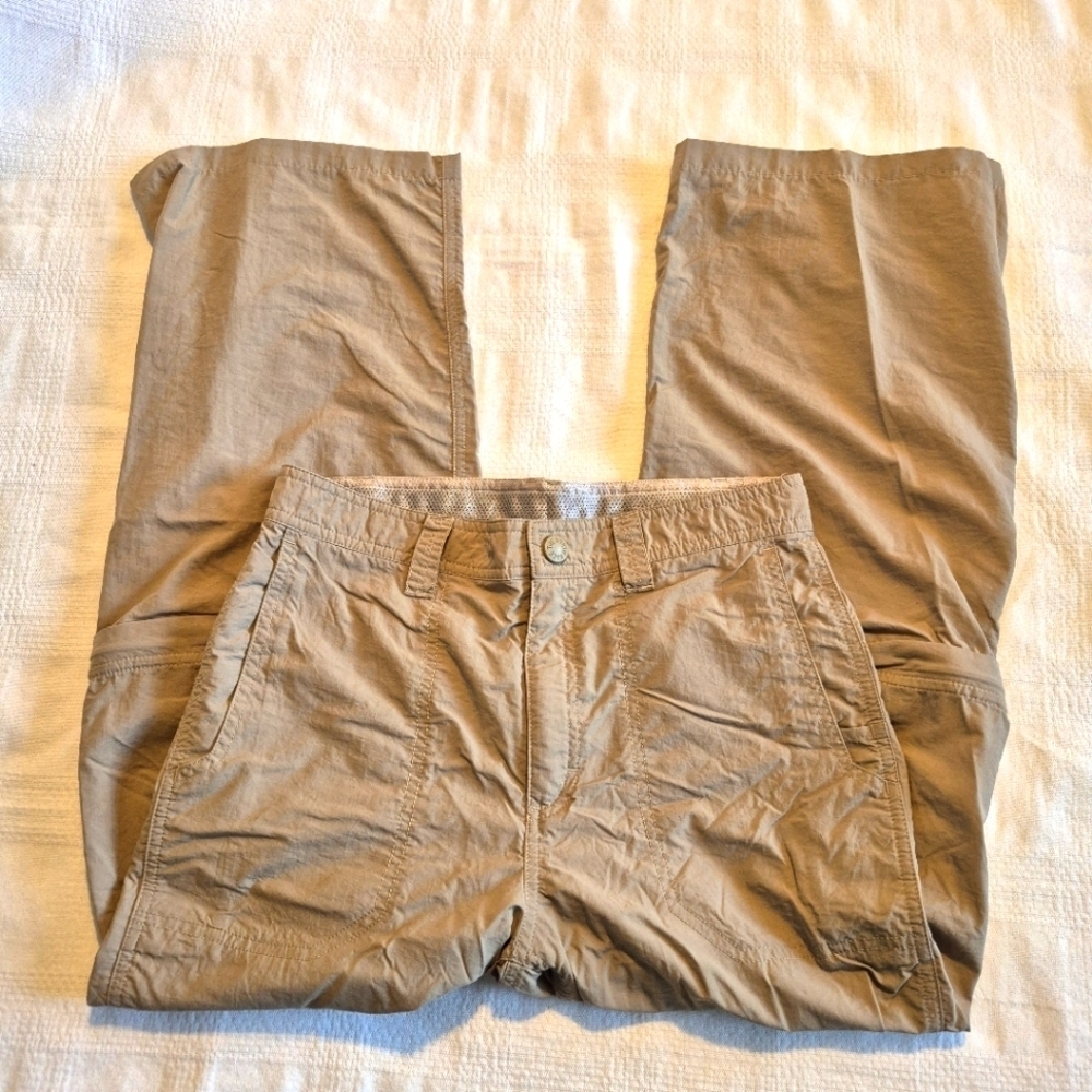 North Face boys size XL light weight convertible pants, adjustable waist, VGUC